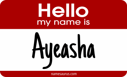 Hello my name is Ayeasha png download