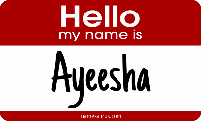Hello my name is Ayeesha png download