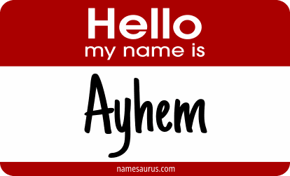 Hello my name is Ayhem png download