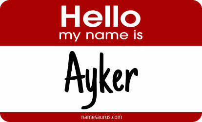 Hello my name is Ayker png download