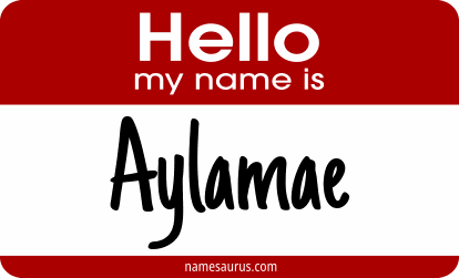 Hello my name is Aylamae png download