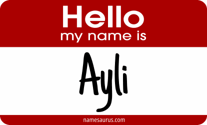 Hello my name is Ayli png download