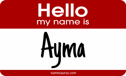 Hello my name is Ayma png download