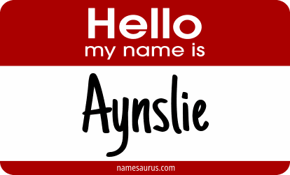 Hello my name is Aynslie png download