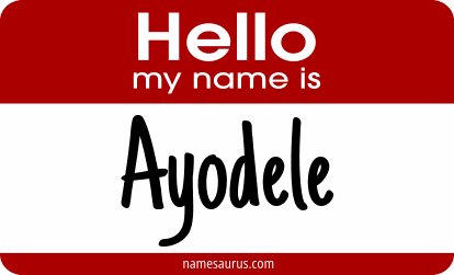 Hello my name is Ayodele png download
