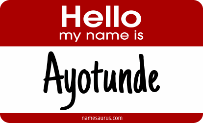 Hello my name is Ayotunde png download