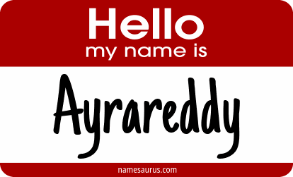 Hello my name is Ayrareddy png download