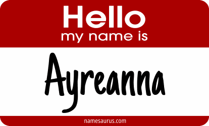 Hello my name is Ayreanna png download