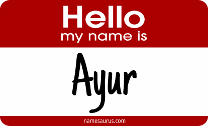 Hello my name is Ayur png download