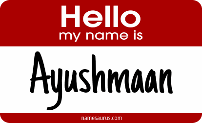 Hello my name is Ayushmaan png download