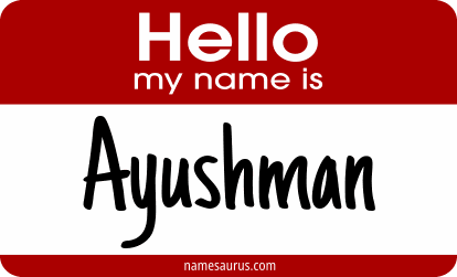 Hello my name is Ayushman png download