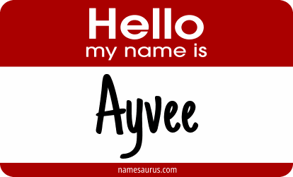 Hello my name is Ayvee png download