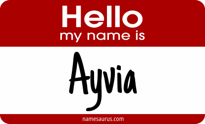 Hello my name is Ayvia png download