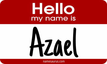 Hello my name is Azael png download