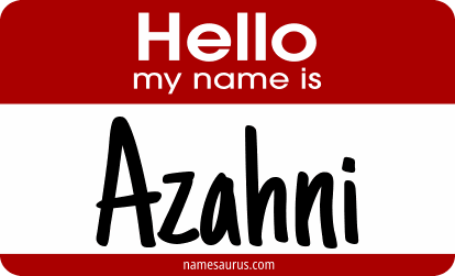 Hello my name is Azahni png download