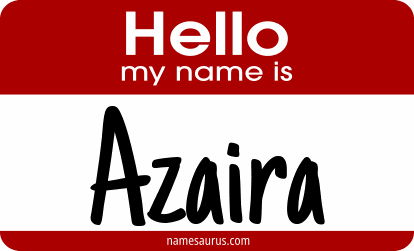 Hello my name is Azaira png download