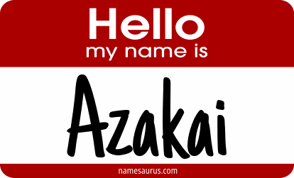 Hello my name is Azakai png download