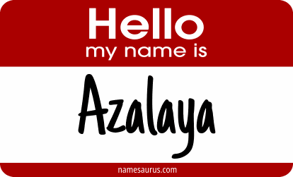 Hello my name is Azalaya png download