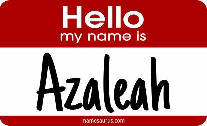 Hello my name is Azaleah png download