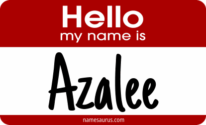 Hello my name is Azalee png download