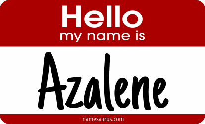 Hello my name is Azalene png download