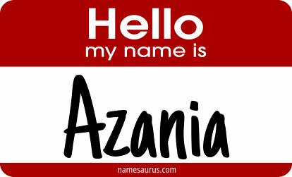 Hello my name is Azania png download