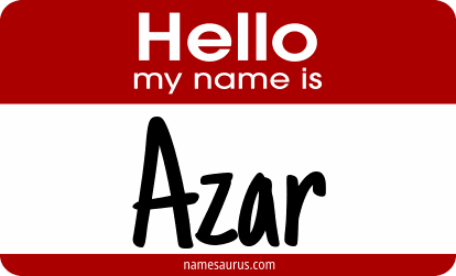 Hello my name is Azar png download