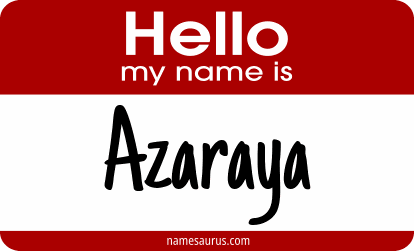 Hello my name is Azaraya png download