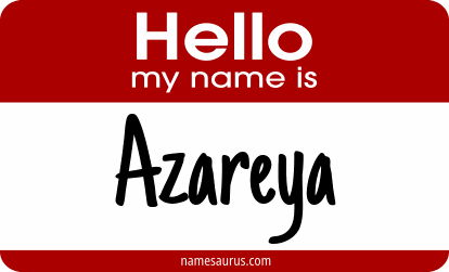 Hello my name is Azareya png download
