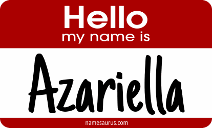 Hello my name is Azariella png download