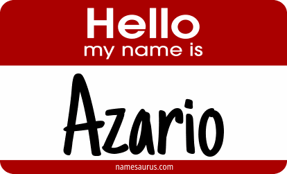 Hello my name is Azario png download