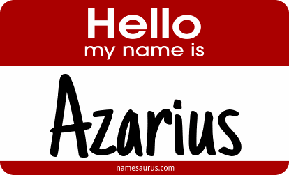 Hello my name is Azarius png download