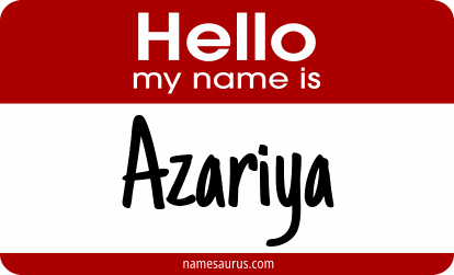 Hello my name is Azariya png download