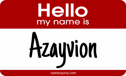 Hello my name is Azayvion png download