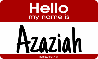 Hello my name is Azaziah png download