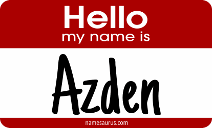 Hello my name is Azden png download