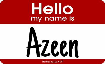 Hello my name is Azeen png download