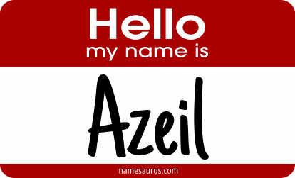 Hello my name is Azeil png download