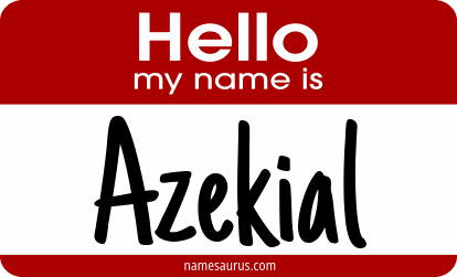 Hello my name is Azekial png download