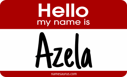 Hello my name is Azela png download