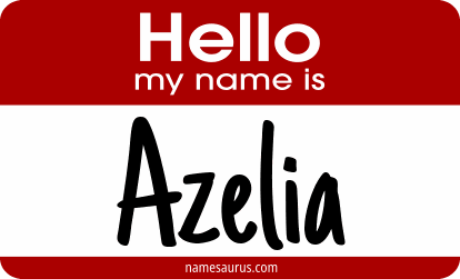 Hello my name is Azelia png download