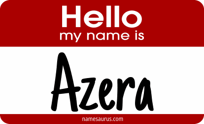 Hello my name is Azera png download