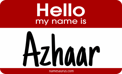 Hello my name is Azhaar png download