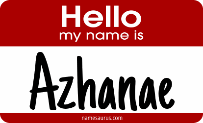 Hello my name is Azhanae png download
