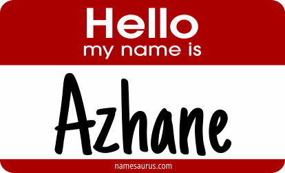 Hello my name is Azhane png download
