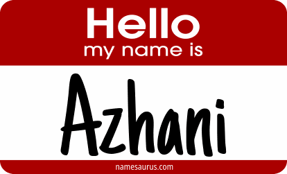 Hello my name is Azhani png download