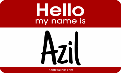 Hello my name is Azil png download