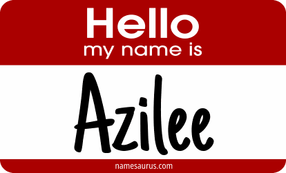 Hello my name is Azilee png download