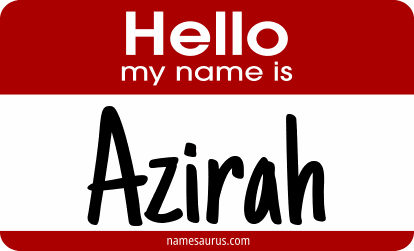 Hello my name is Azirah png download