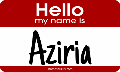 Hello my name is Aziria png download